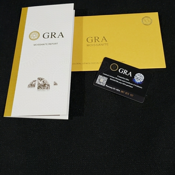 $3500 2Ct 14k Yellow & White Gold Round Moissanite Diamond - Picture 15 of 15